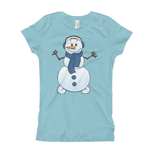 Girl's T-Shirt - Snowman.