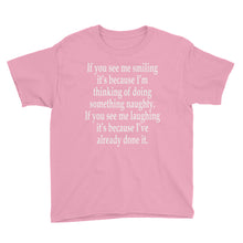 If You See Me Smiling Youth Short Sleeve T-Shirt