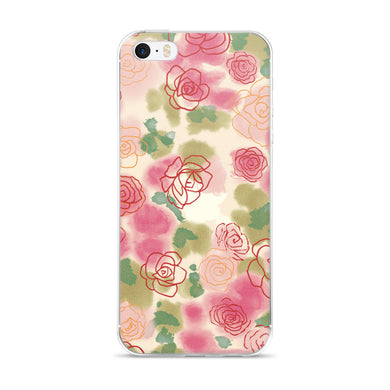 Flower Pattern iPhone 5/5s/Se, 6/6s, 6/6s Plus Case
