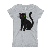 Girl's T-Shirt - Black Cat