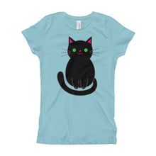 Girl's T-Shirt - Black Cat