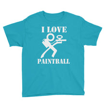 I Love Paintball Youth Short Sleeve T-Shirt