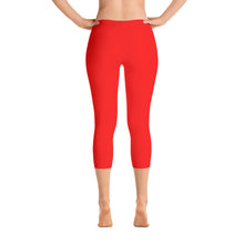 Red Capri Leggings