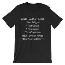 What I Care About t-shirt