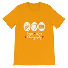Peace Love Photography t-shirt