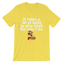 It Takes a Lot of Balls to Play Fetch t-shirt