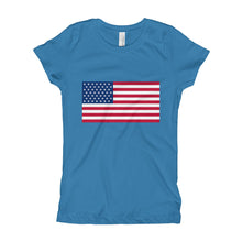 Girl's T-Shirt - American Flag