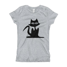 Girl's T-Shirt - Black Cat