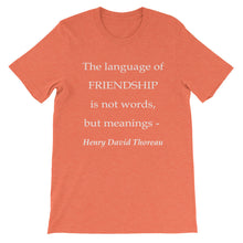 The language of friendship