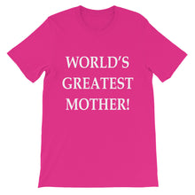 World's Greatest Mother t-shirt