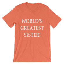 World's Greatest Sister t-shirt