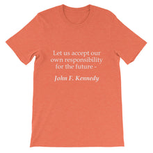 Responsibility for the future t-shirt