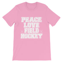 Peace Love Field Hockey t-shirt