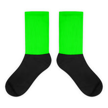 Green foot socks