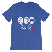 Peace Love Photography t-shirt