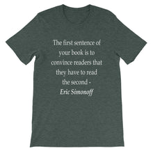 The First Sentence t-shirt