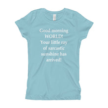 Girl's T-Shirt - Your Little Ray of Sarcastic Sunshine