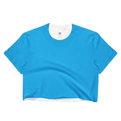 Cyan Ladies Crop Top