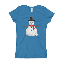 Girl's T-Shirt - Snowman.