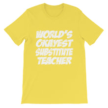 World's Okayest Substitute Teacher t-shirt