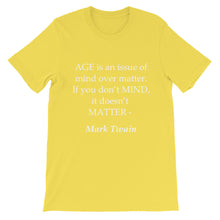 Mind over matter t-shirt