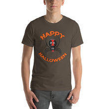 Happy Halloween Spider Short-Sleeve Unisex T-Shirt