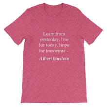 Learn from yesterday t-shirt