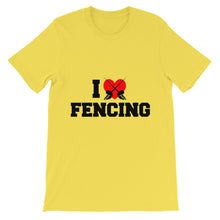 I Love Fencing t-shirt