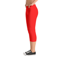 Red Capri Leggings