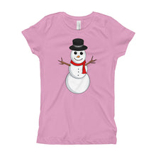 Girl's T-Shirt - Snowman.