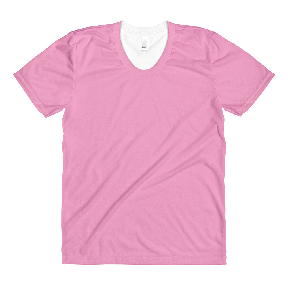 Pink women’s crew neck t-shirt