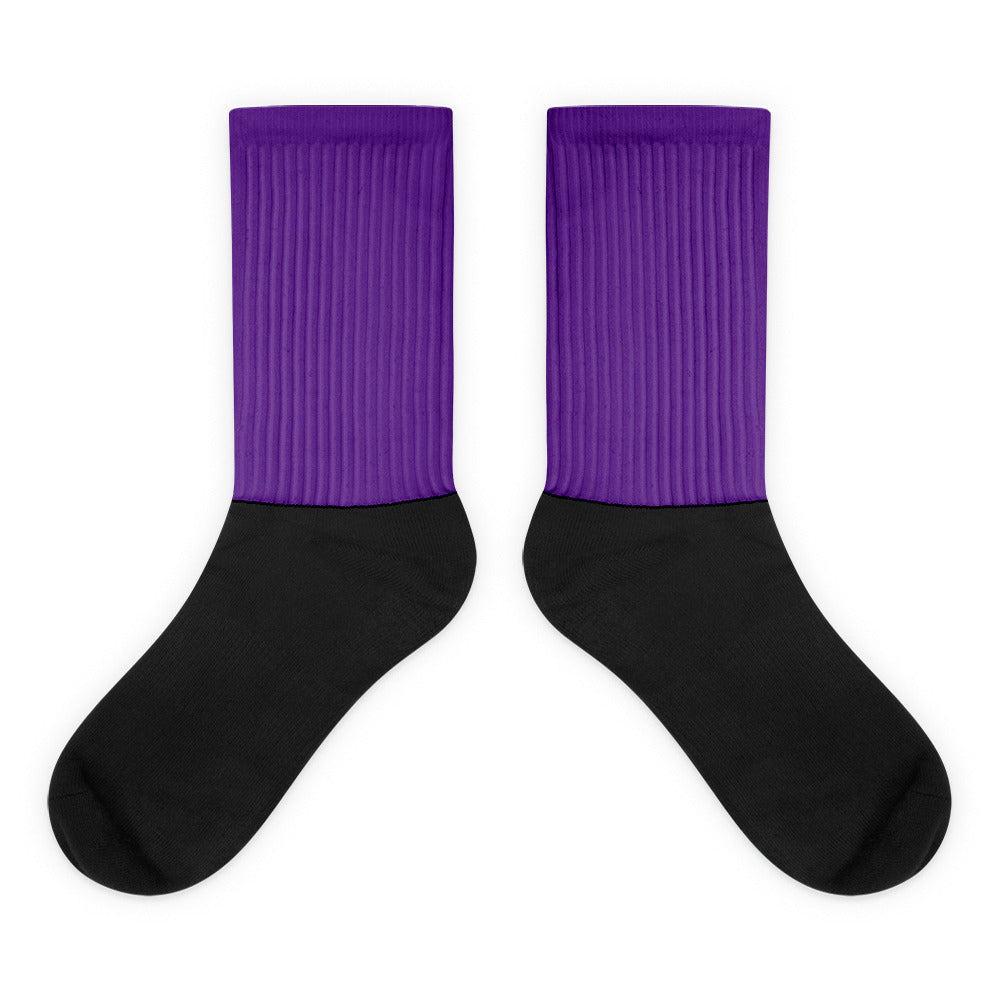 Purple foot socks
