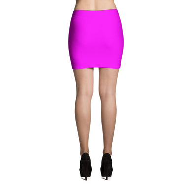 Magenta Mini Skirt