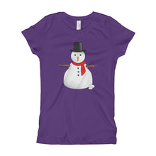 Girl's T-Shirt - Snowman.