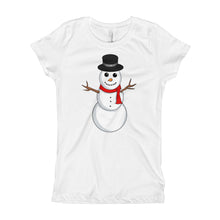 Girl's T-Shirt - Snowman.