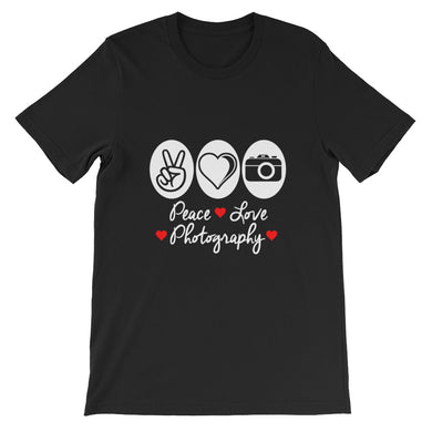 Peace Love Photography t-shirt