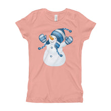 Girl's T-Shirt - Snowman.