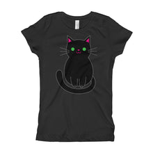 Girl's T-Shirt - Black Cat