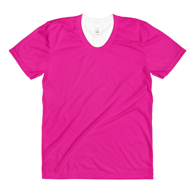 Magenta women’s crew neck t-shirt