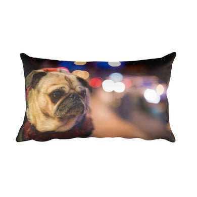 Pug in the City Pillow