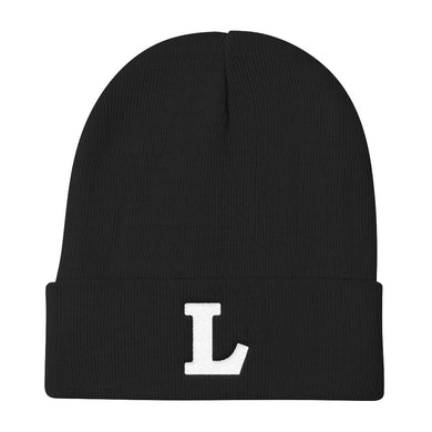 L Knit Beanie