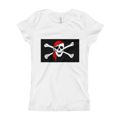 Girl's T-Shirt - Pirate Flag