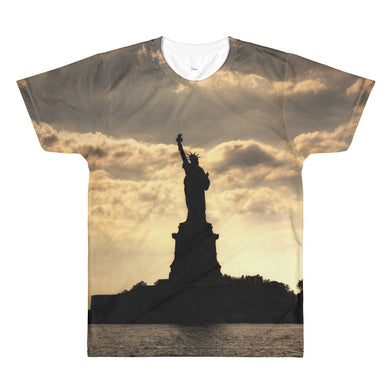 Statue of Liberty Sublimation men’s crewneck t-shirt