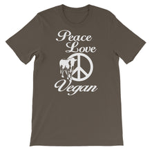 Peace Love Vegan t-shirt