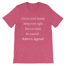 Give to every human being t-shirt