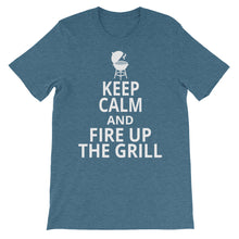 Keep Calm and Fire Up the Grill t-shirt