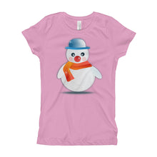 Girl's T-Shirt - Snowman.