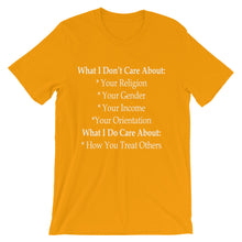 What I Care About t-shirt