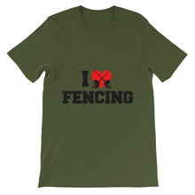 I Love Fencing t-shirt