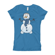 Girl's T-Shirt - Snowman.